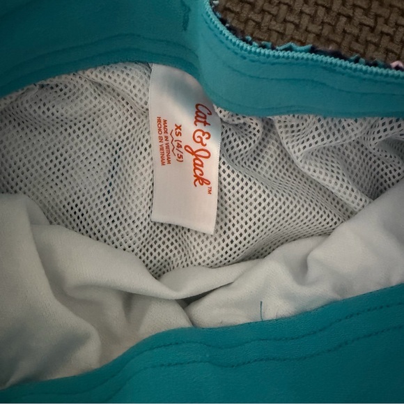 Boys Swim Trunks Lot of 3 4T & XS 4/5 Tropical Shark Palm Leaf Cat & Jack Carter - Picture 3 of 8